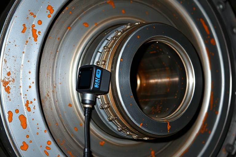 Industrial machine vibration probe